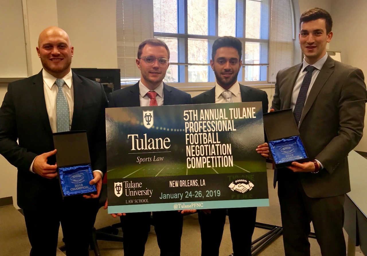 Winners of the Tulane Professional Football Negotiation Competition
