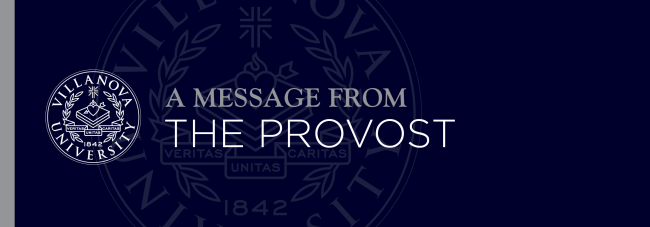 A Message from the Provost banner